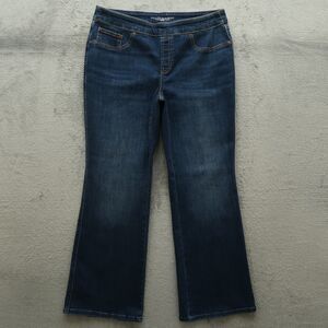 Chico's  Pull On Jeans Women's 1.5P US-10P Mid-Rise Slim Boot Denim 27.5" Inseam